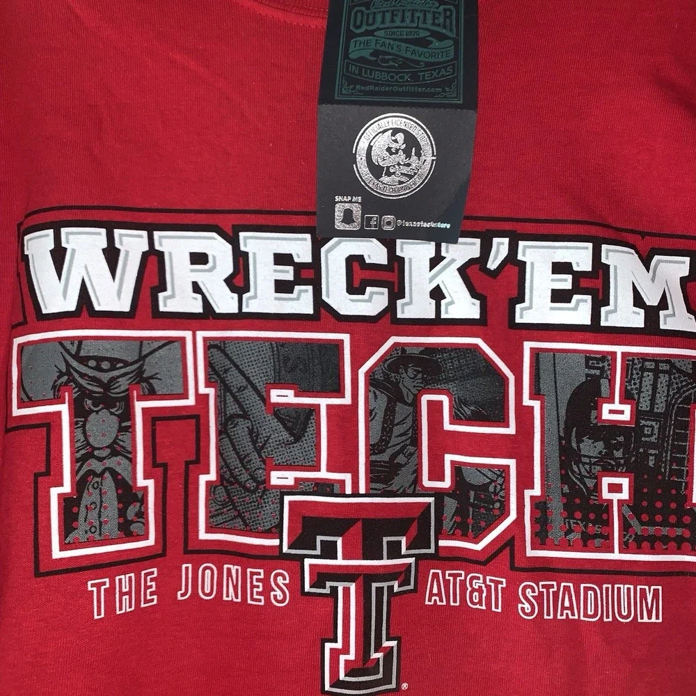 Texas Tech 2019 Glidan 20th Edition Anniversary Original Gameday T-Shirt Red‎ XL